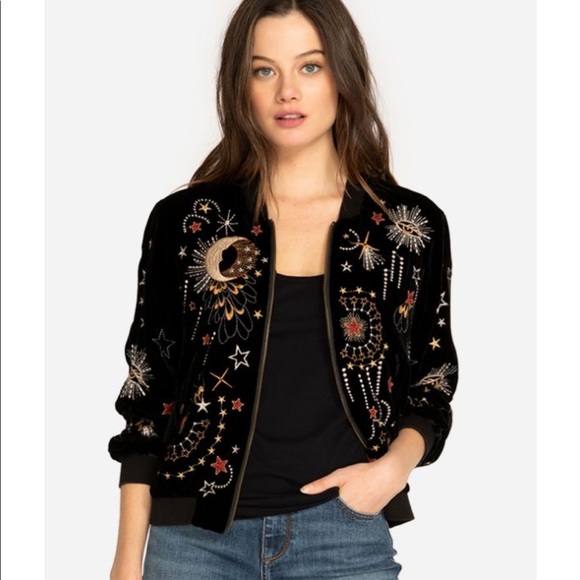 Johnny Was Jackets & Blazers - Callisto Velvet bomber jacket Johnny Was